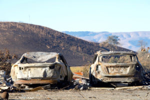 California Wildfire Insurance Claims Car Fire Northbay Fire